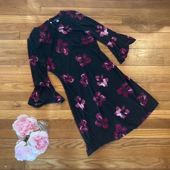 Tommy Hilfiger Dresses Tommy Hilfiger Black Floral Print Dress